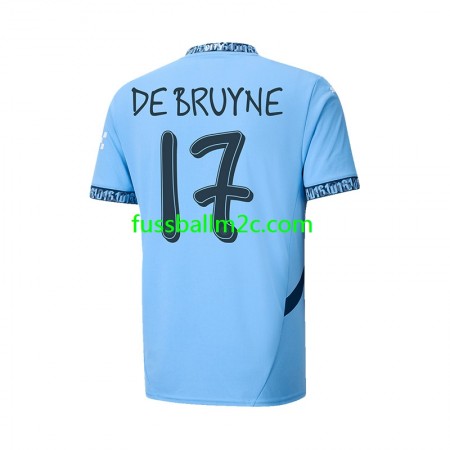 Fußballtrikots Manchester City UCL Font DE BRUYNE 17 Heim Trikotsatz 2024-2025